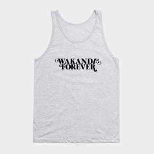 Wakanda Forever (black text) Tank Top